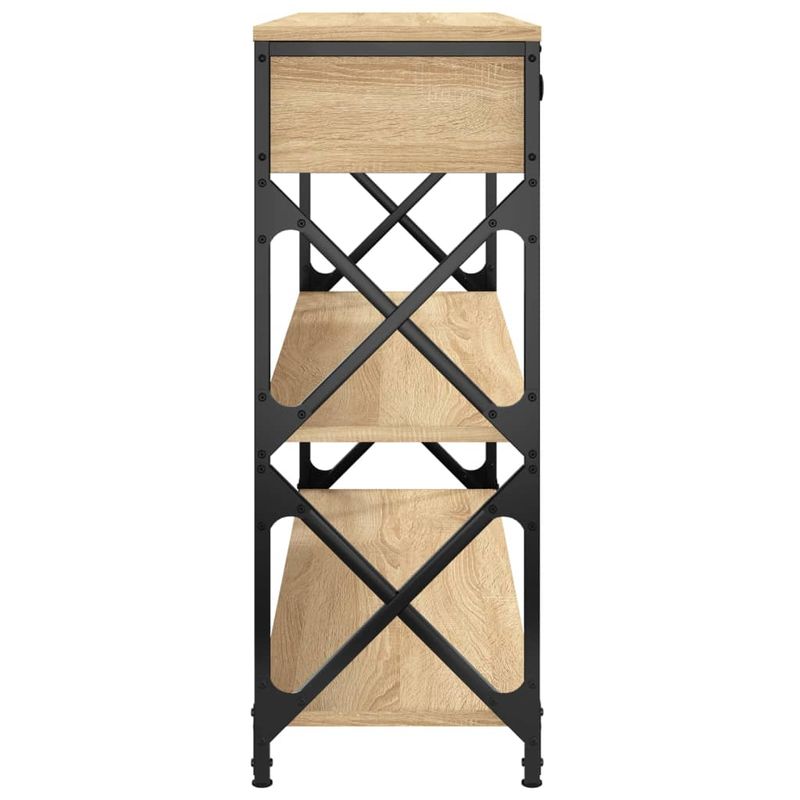 Casa si Gradina - Mobilier - Comode si corpuri - Console - Masuta consola, stejar sonoma, 100x28x75 cm, lemn prelucrat - Infinity.ro