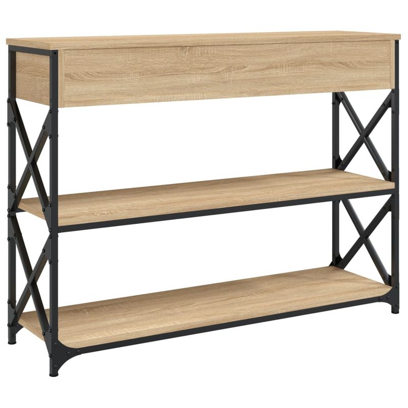 Casa si Gradina - Mobilier - Comode si corpuri - Console - Masuta consola, stejar sonoma, 100x28x75 cm, lemn prelucrat - Infinity.ro