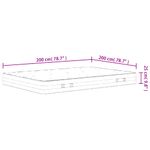 Casa si Gradina - Mobilier - Saltele si somiere - Saltele - Saltea cu arcuri buzunar, fermitate medie, 200x200 cm - Infinity.ro