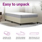 Casa si Gradina - Mobilier - Saltele si somiere - Saltele - Saltea cu arcuri buzunar, fermitate medie, 100x220 cm - Infinity.ro