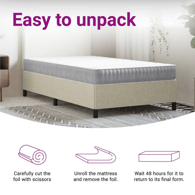 Casa si Gradina - Mobilier - Saltele si somiere - Saltele - Saltea cu arcuri buzunar, fermitate medie, 100x220 cm - Infinity.ro