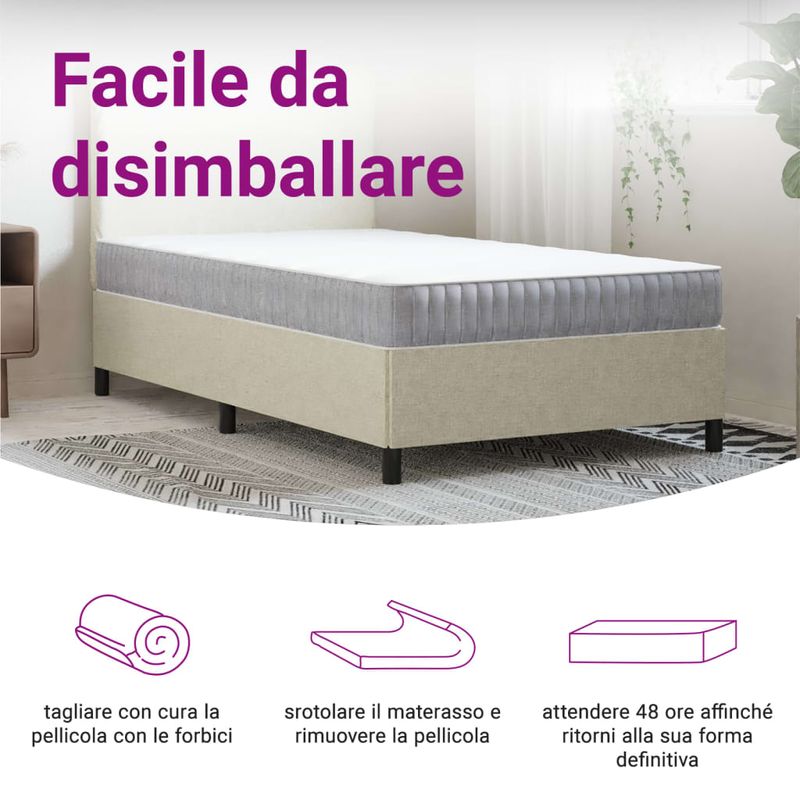 Casa si Gradina - Mobilier - Saltele si somiere - Saltele - Saltea cu arcuri buzunar, fermitate medie, 100x220 cm - Infinity.ro