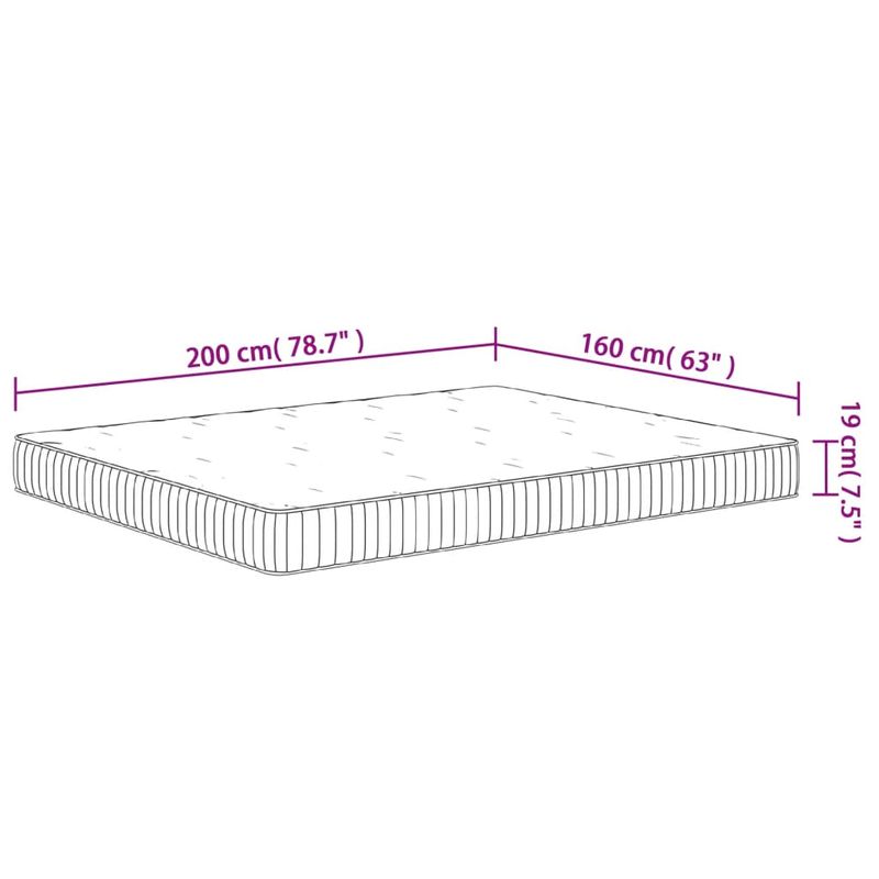 Casa si Gradina - Mobilier - Saltele si somiere - Saltele - Saltea cu arcuri buzunar, fermitate medie, 160x200 cm - Infinity.ro
