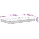 Casa si Gradina - Mobilier - Saltele si somiere - Saltele - Saltea din spuma pentru copii, fermitate medie moale, 80x160 cm - Infinity.ro