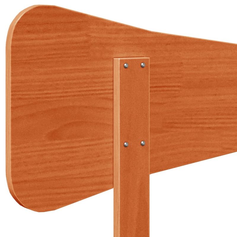 Casa si Gradina - Mobilier - Paturi si accesorii - Accesorii paturi - Tablie de pat, maro ceruit, 135 cm, lemn masiv de pin - Infinity.ro