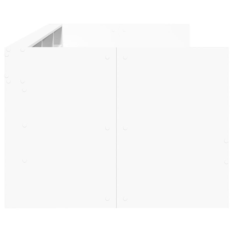 Casa si Gradina - Mobilier - Paturi si accesorii - Paturi - Cadru pat de zi cu sertare, alb, 75x190 cm, lemn prelucrat - Infinity.ro