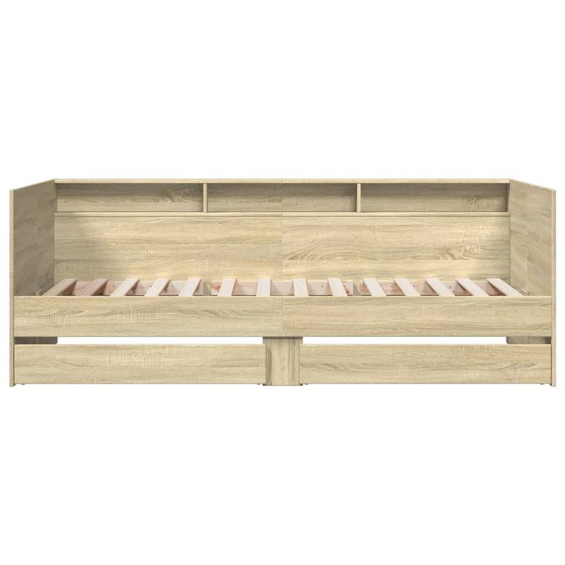Casa si Gradina - Mobilier - Paturi si accesorii - Paturi - Cadru pat cu sertare, stejar sonoma, 75x190 cm lemn prelucrat - Infinity.ro