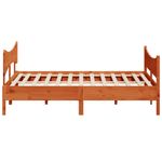 Casa si Gradina - Mobilier - Paturi si accesorii - Paturi - Cadru de pat cu tablie, maro ceruit, 180x200 cm, lemn masiv pin - Infinity.ro