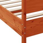 Casa si Gradina - Mobilier - Paturi si accesorii - Paturi - Cadru de pat cu tablie, maro ceruit, 180x200 cm, lemn masiv pin - Infinity.ro