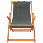 Casa si Gradina - Gradina si terasa - Mobilier exterior - Scaune si sezlonguri gradina - Scaune de plaja pliante, 2 buc., gri, material textil - Infinity.ro