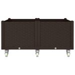 Casa si Gradina - Gradinarit si plante - Plante si ghivece - Ghivece si suporturi - Jardiniera de gradina cu picioare, maro, 100x80x54 cm, PP - Infinity.ro