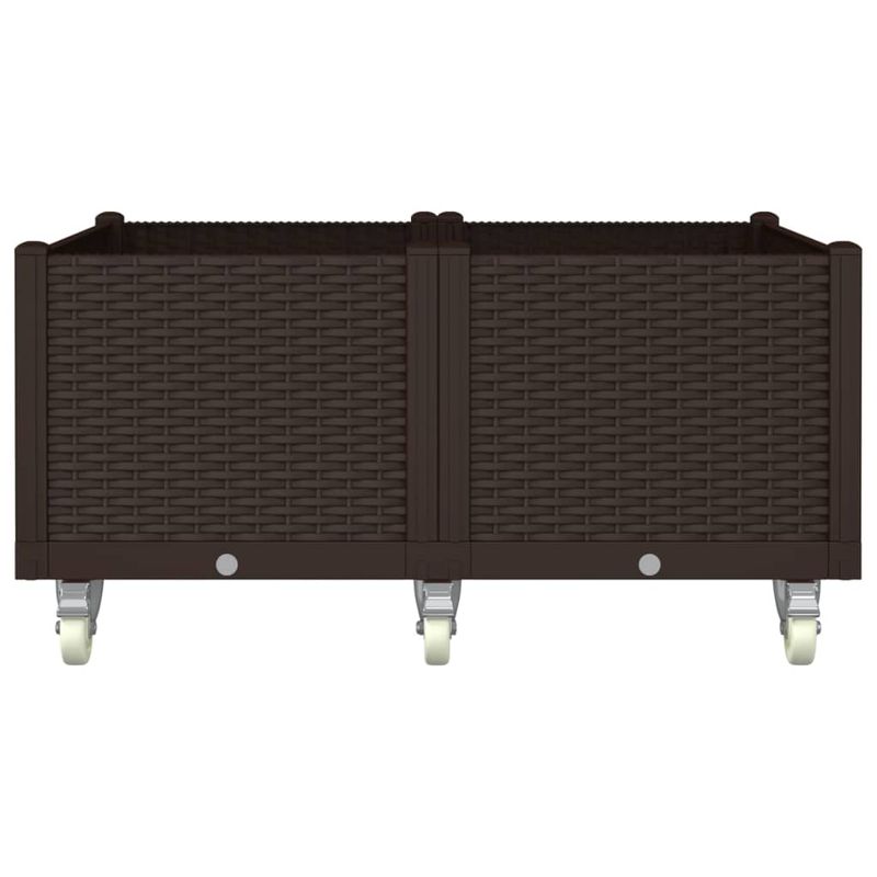 Casa si Gradina - Gradinarit si plante - Plante si ghivece - Ghivece si suporturi - Jardiniera de gradina cu picioare, maro, 100x80x54 cm, PP - Infinity.ro