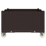 Casa si Gradina - Gradinarit si plante - Plante si ghivece - Ghivece si suporturi - Jardiniera de gradina cu picioare, maro, 100x80x54 cm, PP - Infinity.ro