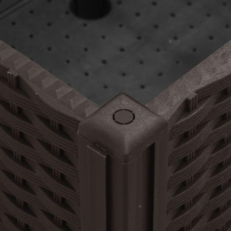 Casa si Gradina - Gradinarit si plante - Plante si ghivece - Ghivece si suporturi - Jardiniera de gradina cu picioare, maro, 100x80x54 cm, PP - Infinity.ro