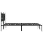 Casa si Gradina - Mobilier - Paturi si accesorii - Paturi - Cadru de pat metalic cu tablie, negru, 140x200 cm - Infinity.ro