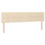 Casa si Gradina - Mobilier - Paturi si accesorii - Paturi - Pat continental cu saltea, crem, 120x190 cm, textil - Infinity.ro
