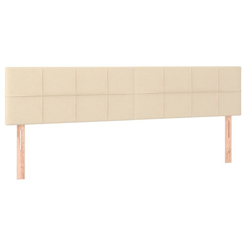 Casa si Gradina - Mobilier - Paturi si accesorii - Paturi - Pat continental cu saltea, crem, 120x190 cm, textil - Infinity.ro