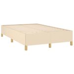 Casa si Gradina - Mobilier - Paturi si accesorii - Paturi - Pat cu arcuri, saltea si LED, crem, 120x190 cm, textil - Infinity.ro