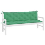 Casa si Gradina - Gradina si terasa - Mobilier exterior - Perne decorative exterior - Perne banca de gradina 2buc., verde, 180x50x7cm, tesatura oxford, mărime 180x50x7 cm - Infinity.ro