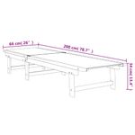 Casa si Gradina - Gradina si terasa - Mobilier exterior - Scaune si sezlonguri gradina - Sezlonguri, 2 buc., negru, lemn masiv acacia si textilena - Infinity.ro