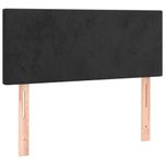Casa si Gradina - Mobilier - Paturi si accesorii - Paturi - Pat box spring cu saltea, negru, 120x190 cm, catifea - Infinity.ro