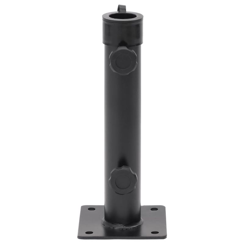 Casa si Gradina - Gradina si terasa - Umbrele si pavilioane - Umbrele - Suport de umbrela pentru stalp de Ø38/48 mm, negru mat, otel - Infinity.ro
