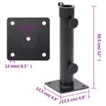 Casa si Gradina - Gradina si terasa - Umbrele si pavilioane - Umbrele - Suport de umbrela pentru stalp de Ø38/48 mm, negru mat, otel - Infinity.ro