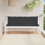 Casa si Gradina - Gradina si terasa - Mobilier exterior - Perne decorative exterior - Perne banca de gradina 2buc. ,negru, 180x50x7cm, tesatura oxford, mărime 180x50x7 cm - Infinity.ro