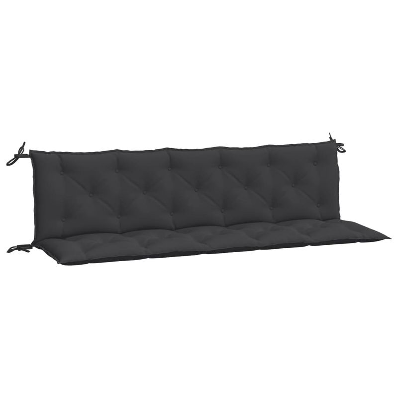 Casa si Gradina - Gradina si terasa - Mobilier exterior - Perne decorative exterior - Perne banca de gradina 2buc. ,negru, 180x50x7cm, tesatura oxford, mărime 180x50x7 cm - Infinity.ro