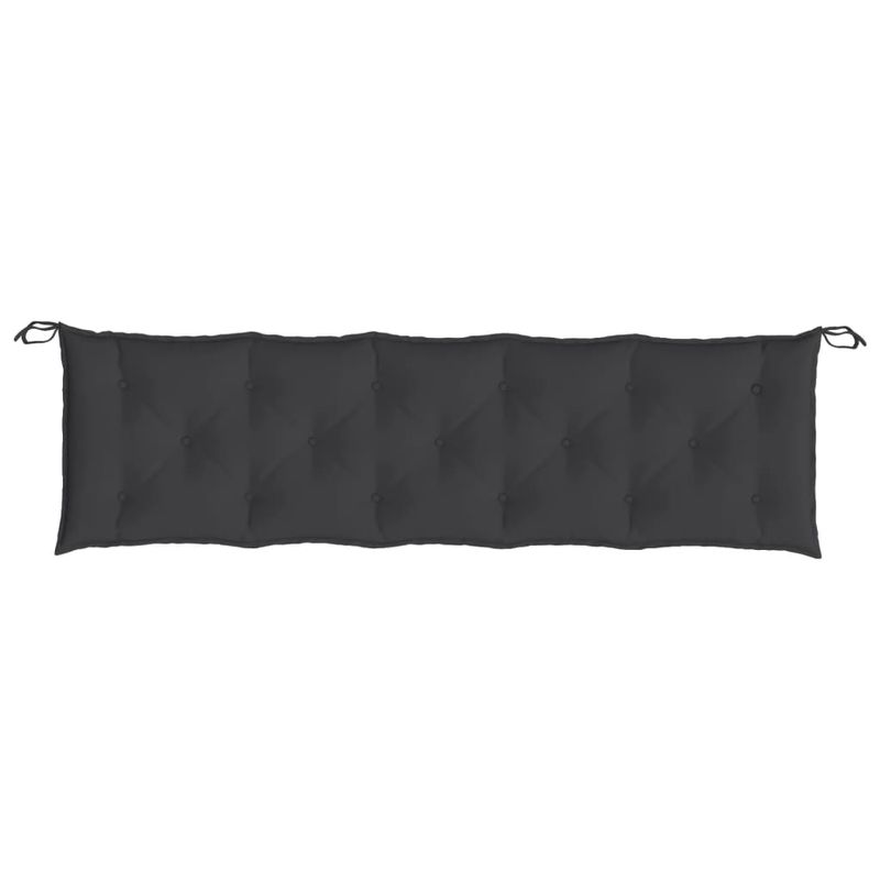 Casa si Gradina - Gradina si terasa - Mobilier exterior - Perne decorative exterior - Perne banca de gradina 2buc. ,negru, 180x50x7cm, tesatura oxford, mărime 180x50x7 cm - Infinity.ro
