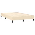 Casa si Gradina - Mobilier - Paturi si accesorii - Paturi - Pat continental cu saltea, crem, 120x190 cm, textil - Infinity.ro