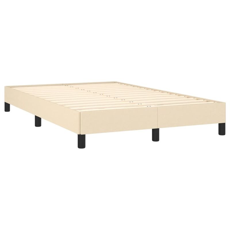 Casa si Gradina - Mobilier - Paturi si accesorii - Paturi - Pat continental cu saltea, crem, 120x190 cm, textil - Infinity.ro