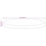 Casa si Gradina - Mobilier - Feronerie si accesorii mobila - Blat de masa rotund, diametru 60x3,8 cm, lemn masiv de mango brut, lemn de mango (natural) - Infinity.ro