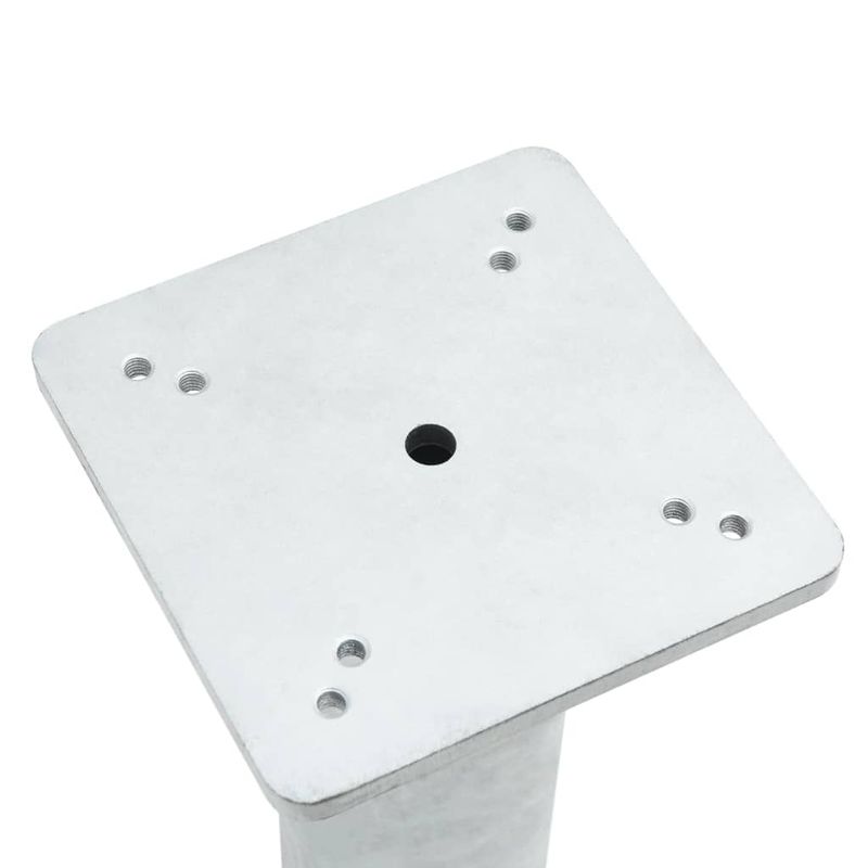 Casa si Gradina - Gradina si terasa - Umbrele si pavilioane - Umbrele - Suport umbrela in pamant, argintiu, 16x16x39,5 cm, otel - Infinity.ro