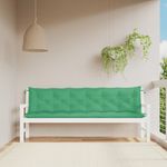 Casa si Gradina - Gradina si terasa - Mobilier exterior - Perne decorative exterior - Perne banca de gradina 2buc., verde, 200x50x7cm, tesatura oxford, mărime 200x50x7 cm - Infinity.ro