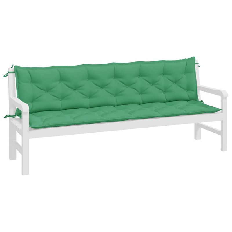 Casa si Gradina - Gradina si terasa - Mobilier exterior - Perne decorative exterior - Perne banca de gradina 2buc., verde, 200x50x7cm, tesatura oxford, mărime 200x50x7 cm - Infinity.ro