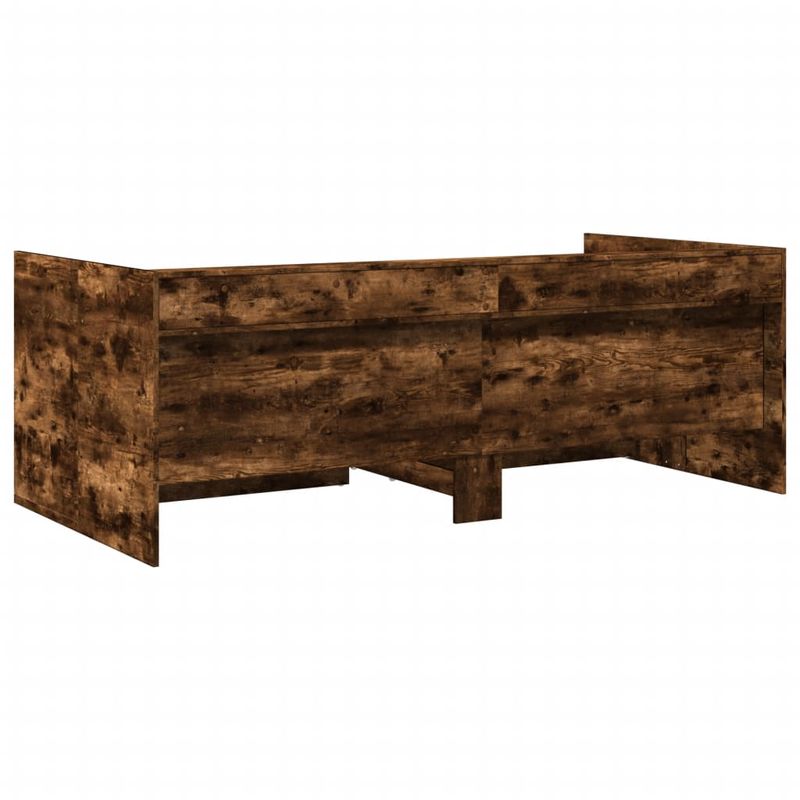 Casa si Gradina - Mobilier - Paturi si accesorii - Paturi - Cadru pat cu sertare stejar fumuriu 100x200 cm lemn prelucrat - Infinity.ro