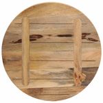 Casa si Gradina/Mobilier/Feronerie si accesorii mobila - Blat de masa rotund, Ø 40x1,5 cm, lemn masiv de mango brut - Infinity.ro