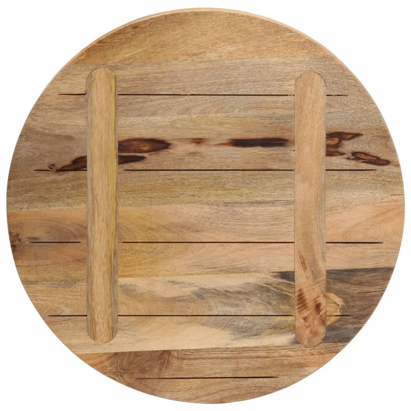 Casa si Gradina/Mobilier/Feronerie si accesorii mobila - Blat de masa rotund, Ø 40x1,5 cm, lemn masiv de mango brut - Infinity.ro