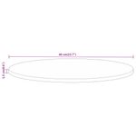 Casa si Gradina/Mobilier/Feronerie si accesorii mobila - Blat de masa rotund, Ø 40x1,5 cm, lemn masiv de mango brut - Infinity.ro