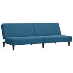 Casa si Gradina - Mobilier - Seturi de mobilier - Seturi living - Set canapea 2 piese, albastru, catifea - Infinity.ro