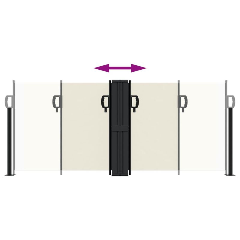 Casa si Gradina - Gradina si terasa - Umbrele si pavilioane - Umbrele - Copertina laterala retractabila, crem, 100 x 1000 cm - Infinity.ro