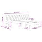 Casa si Gradina - Mobilier - Seturi de mobilier - Seturi living - Set canapea 2 piese, albastru, catifea - Infinity.ro
