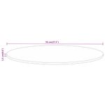 Casa si Gradina/Mobilier/Feronerie si accesorii mobila - Blat de masa rotund, Ø 70x1,5 cm, lemn masiv de mango brut - Infinity.ro