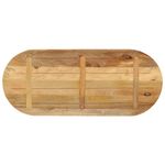 Casa si Gradina - Mobilier - Feronerie si accesorii mobila - Blat de masa oval, 120x50x3,8 cm, lemn masiv mango brut - Infinity.ro
