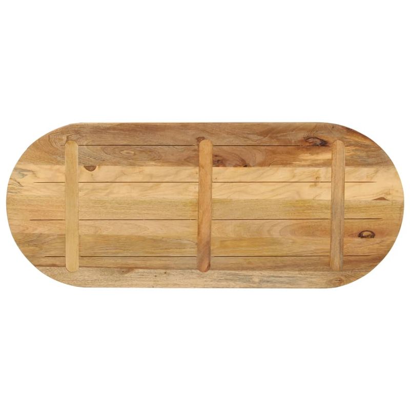 Casa si Gradina - Mobilier - Feronerie si accesorii mobila - Blat de masa oval, 120x50x3,8 cm, lemn masiv mango brut - Infinity.ro
