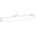 Casa si Gradina - Constructii - Lemn constructii - Placi lemn - Blat de masa oval, 90x40x3,8 cm, lemn masiv de mango - Infinity.ro