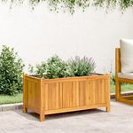 Casa si Gradina - Gradinarit si plante - Plante si ghivece - Ghivece si suporturi - Jardiniera de gradina cu captuseala, 80x42x40 cm, lemn acacia - Infinity.ro