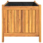Casa si Gradina - Gradinarit si plante - Plante si ghivece - Ghivece si suporturi - Jardiniera de gradina cu captuseala, 80x42x40 cm, lemn acacia - Infinity.ro