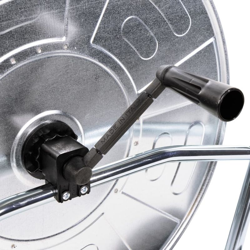 Casa si Gradina - Gradinarit si plante - Instalatii si accesorii pentru irigatii - Furtunuri de gradina si accesorii - Carucior cu tambur pentru furtun de 80 m 4/2", otel - Infinity.ro